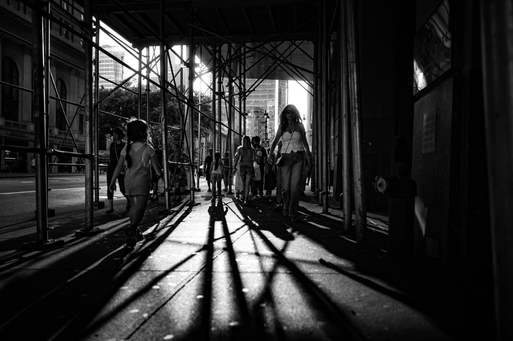 Scaffold Shadows. New York.