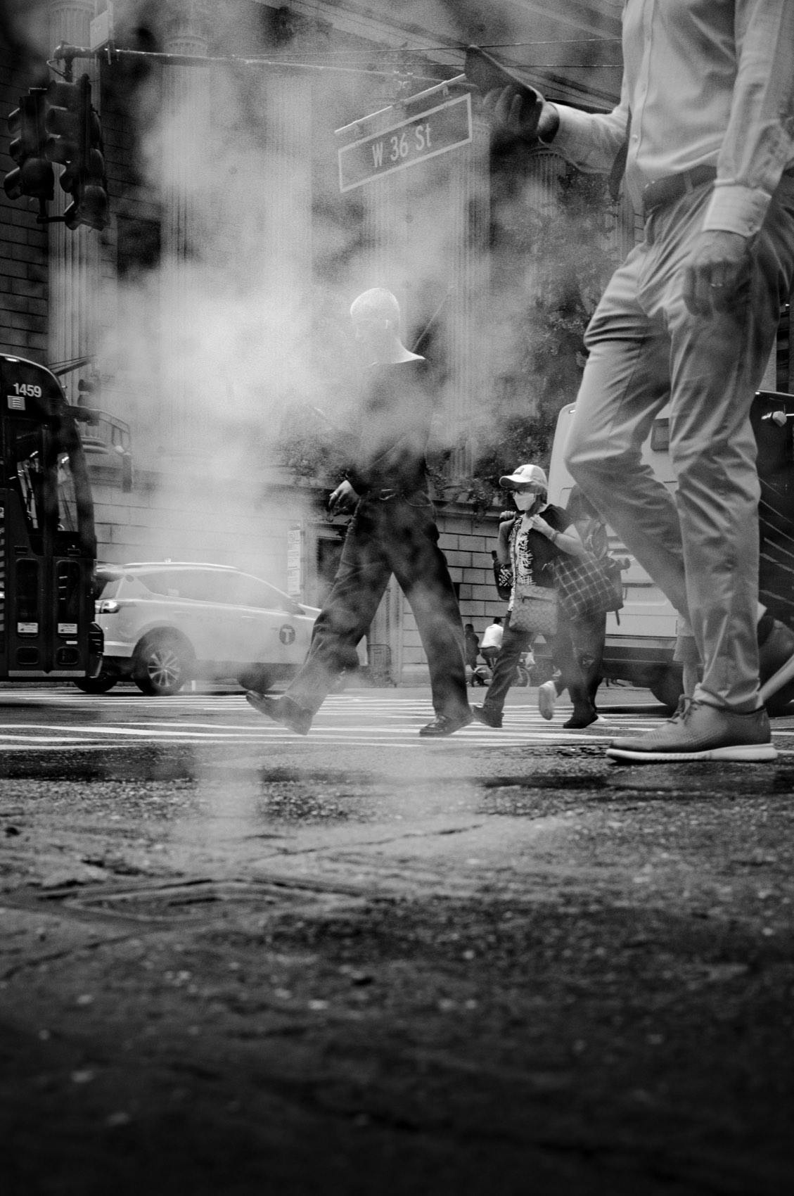 Legs in the Steam. New York.