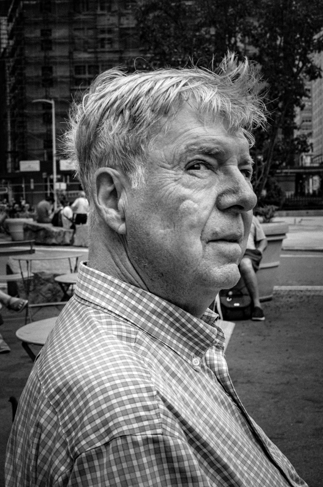 Plaid, Mid-Thought. New York.