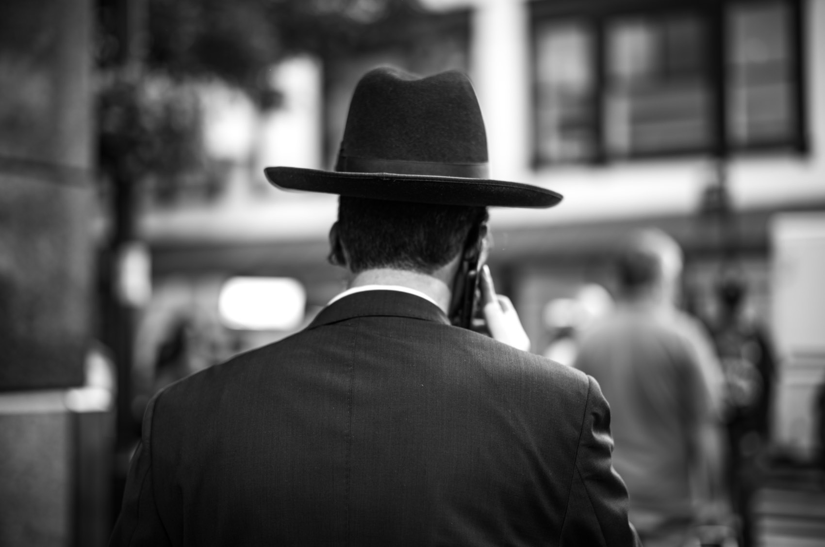 The Hat, From Behind. New York.