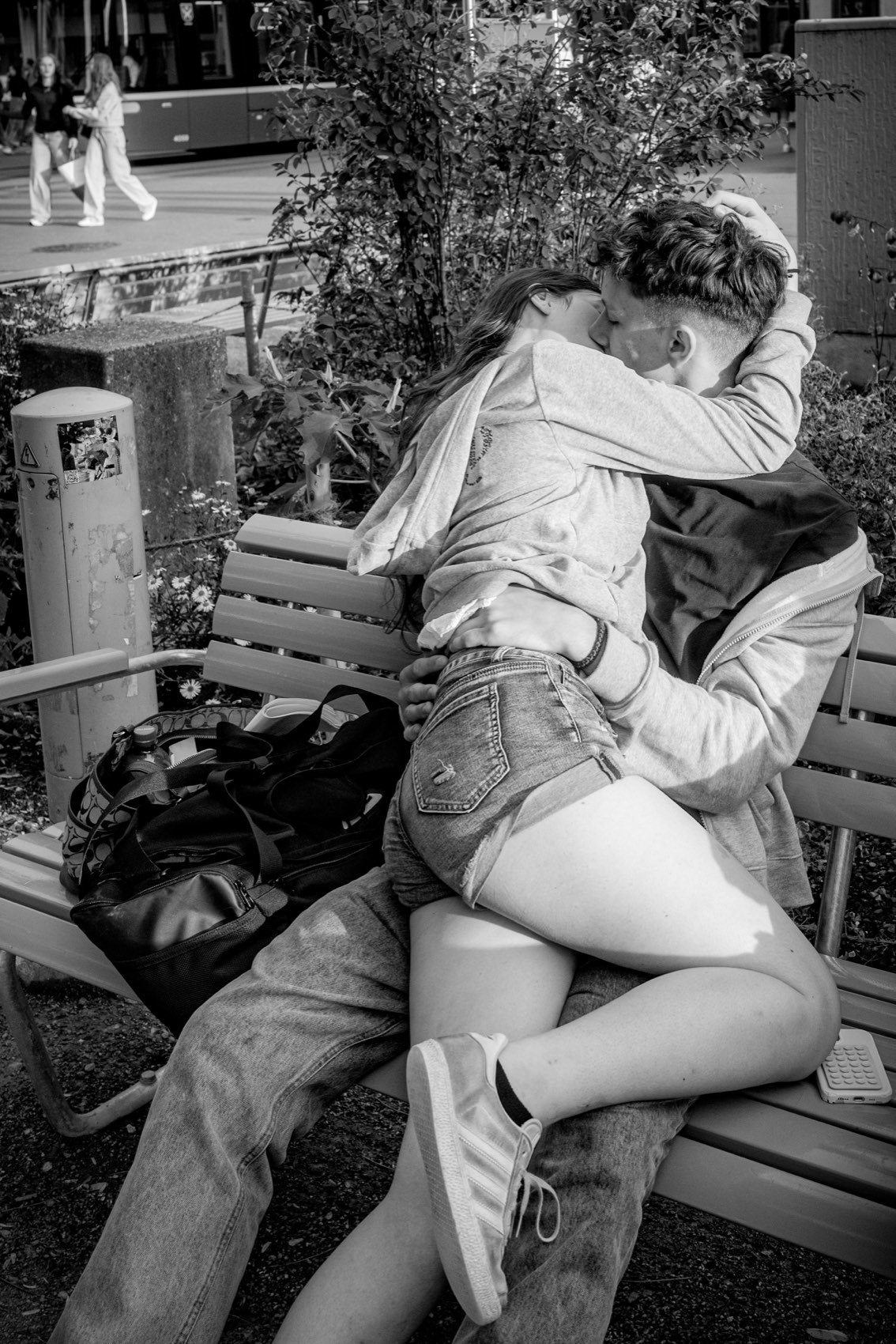 The Bench Kiss. Switzerland.