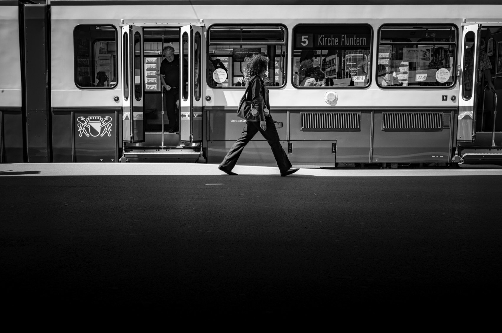 Tram Number Five. Switzerland.