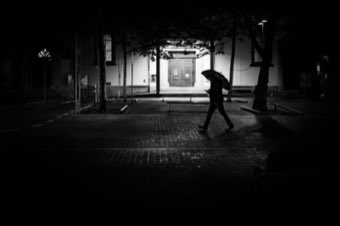 Night Umbrella. Switzerland.