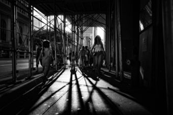 Scaffold Shadows. New York.