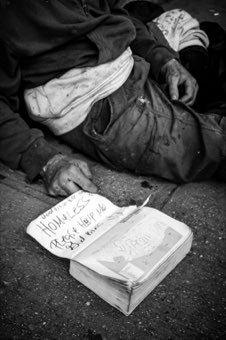 The Cardboard Sign. New York.