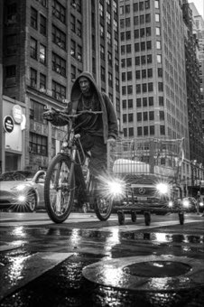 Standing on the Pedals. New York.